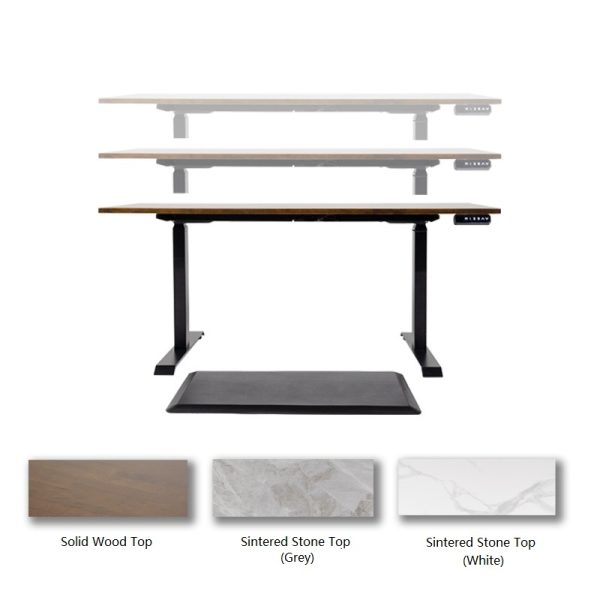 WT1339B Electric Adjustable Height Table (120cm/150cm) -Sintered Stone Table Top